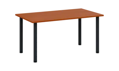 CRTR 140 jídelní stůl, kovová podnož černá, deska 25 mm, 1394x800 mm, třešeň šumavská